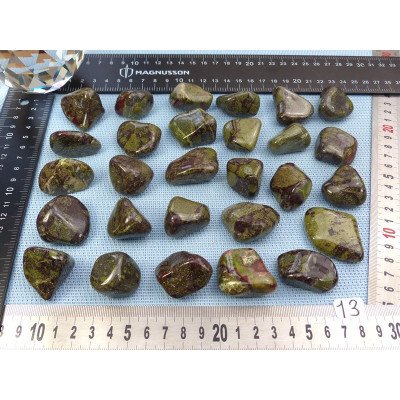 Piemontite - Dragon Stone Pierre Roulée à l unité de 25 à 30 | Minéraux Paubrasil