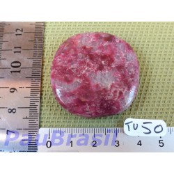 Thulite - Zoïsite rouge en pierre plate de 34g