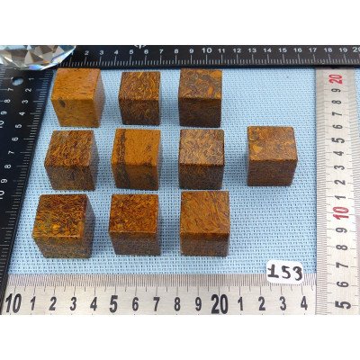 Jaspe Vermicelle - Jaspe Marianne Cube poli à l unité de 20  | Minéraux Paubrasil
