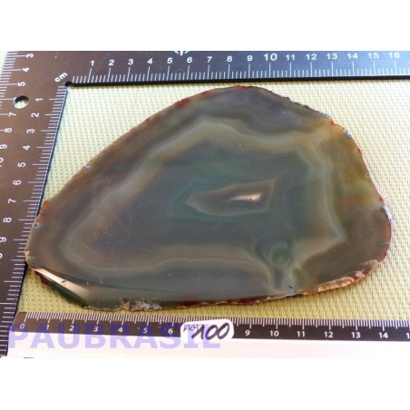 Tranche d agate teintée de 186gr