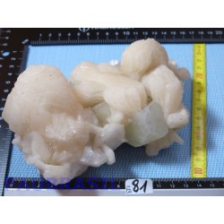 Stilbite et Apophyllite brutes Inde qualité Extra 730g pièce rare