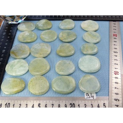 Aigue-Marine Pierre Plate à l unité de 13 à 17 gr | Minéraux Paubrasil