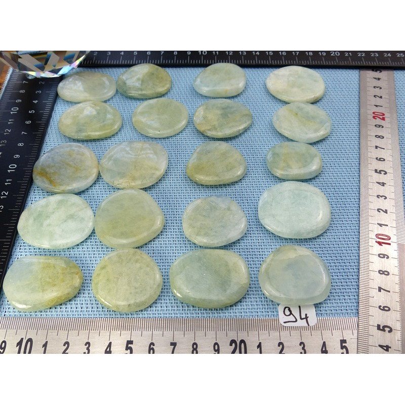 Aigue-Marine Pierre Plate à l unité de 13 à 17 gr | Minéraux Paubrasil