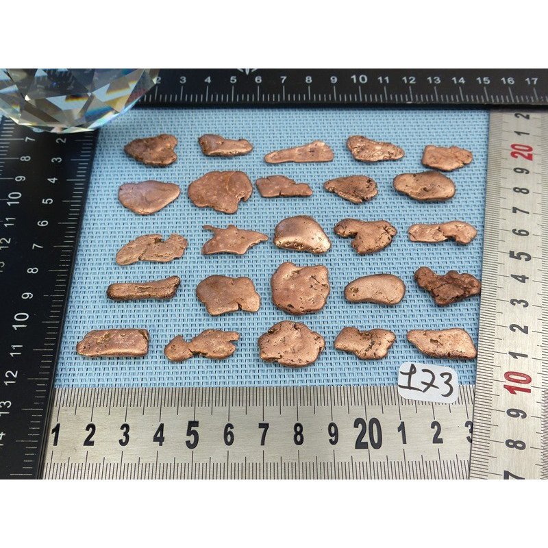 Cuivre Nuggets à l'unité de 20 à 25 mm | Minéraux Paubrasil