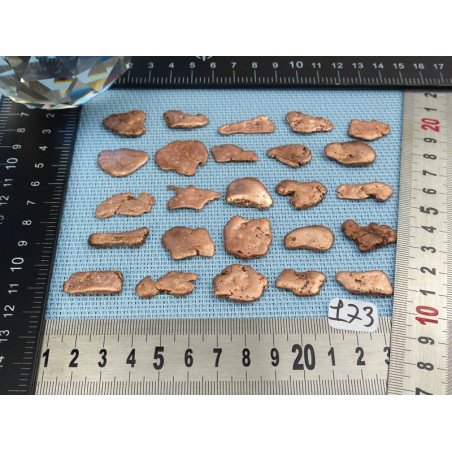 Cuivre Nuggets à l unité de 20 à 25 mm | Minéraux Paubrasil