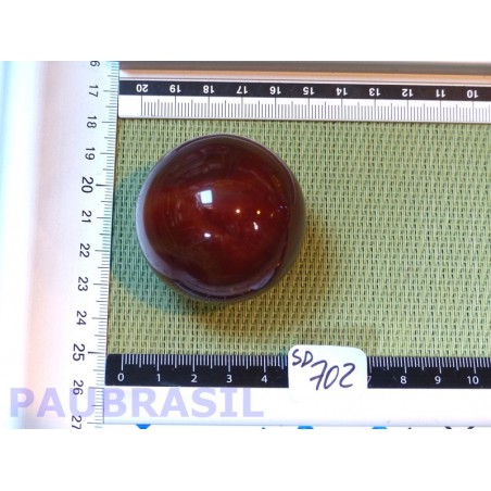 Sphère Cornaline 175g 50mm diamètre