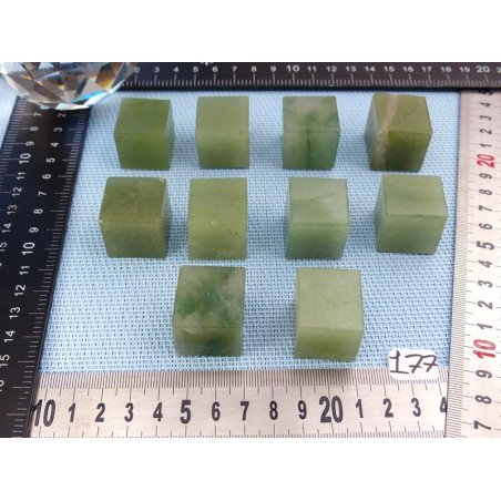 Aventurine Bresil Cube poli à l unité de 20 à 25 mm | Minéraux Paubrasil