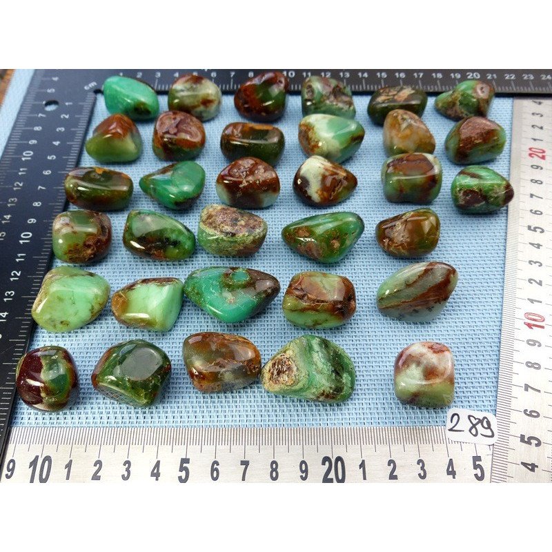 Chrysoprase Q Extra Pierre Roulée à l unité de 15 à 20 gr | Minéraux Paubrasil