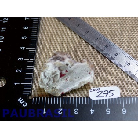 Cinabre - Cinnabar plus Quartz Guizhou brut 20g