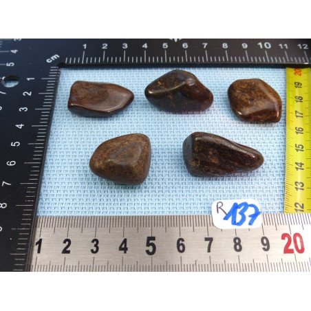 Bronzite Lot de 5 Pierres Roulées 60g | Minéraux Paubrasil