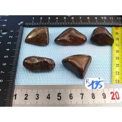 Bronzite Lot de 5 Pierres Roulées 74g | Minéraux Paubrasil