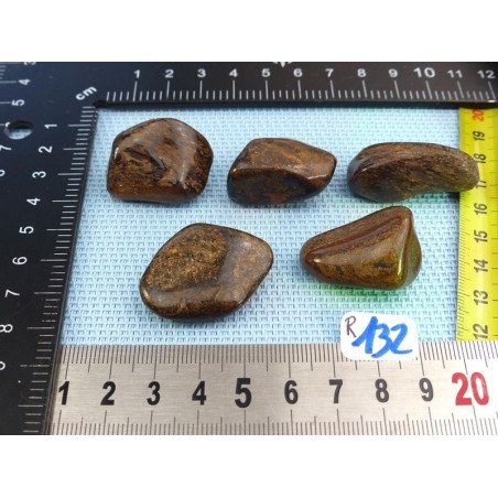 Bronzite Lot de 5 Pierres Roulées 78g | Minéraux Paubrasil