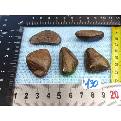 Bronzite Lot de 5 Pierres Roulées 69g | Minéraux Paubrasil