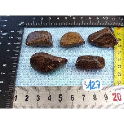 Bronzite Lot de 5 Pierres Roulées 81g | Minéraux Paubrasil