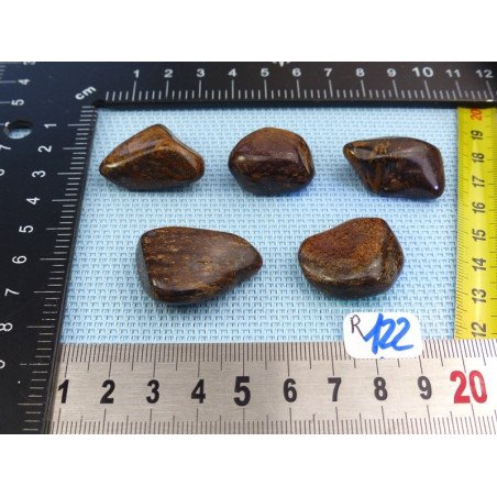 Bronzite Lot de 5 Pierres Roulées 59g | Minéraux Paubrasil