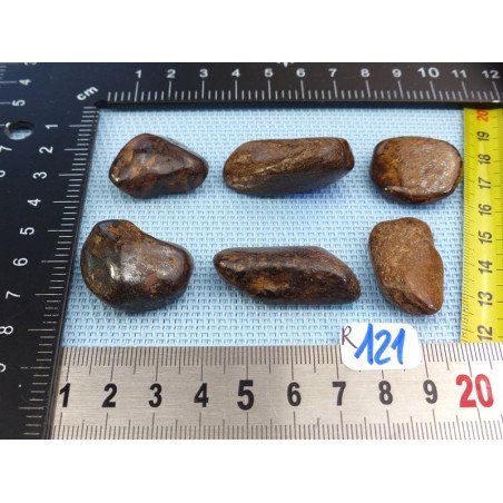 Bronzite Lot de 6 Pierres Roulées 70g | Minéraux Paubrasil