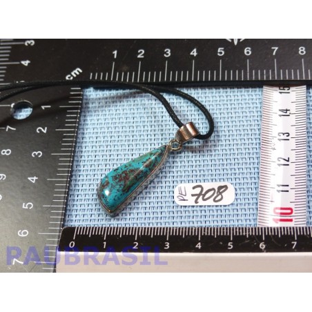 Pendentif Chrysocolle Cabochon Q Extra 5gr monture argent 925