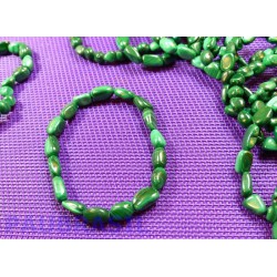 Bracelet Malachite en mini pierres roulées Q Extra