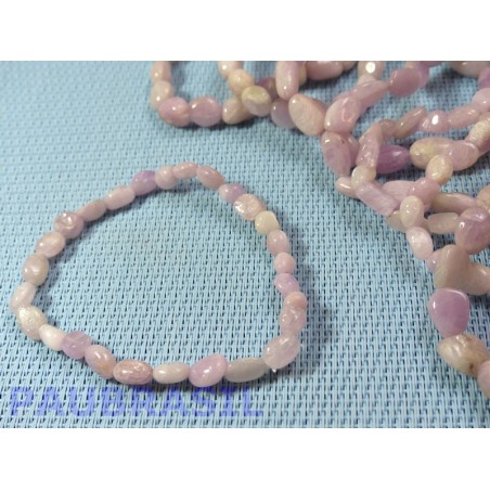 Bracelet Kunzite en mini pierres roulées Q Extra