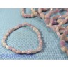 Bracelet Kunzite en mini pierres roulées Q Extra