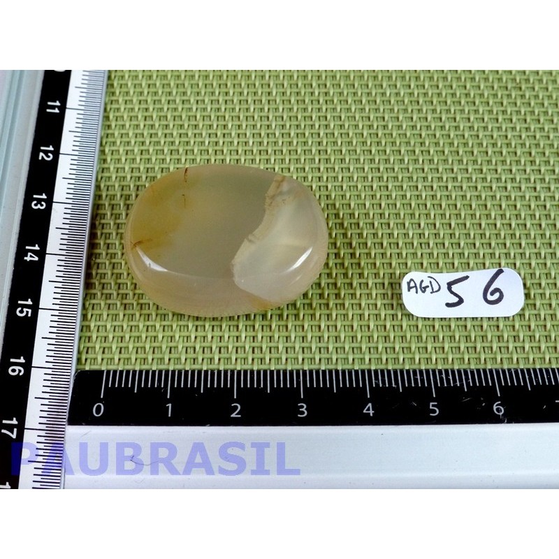 Agate Naturelle Q Extra en tranche plate 17g