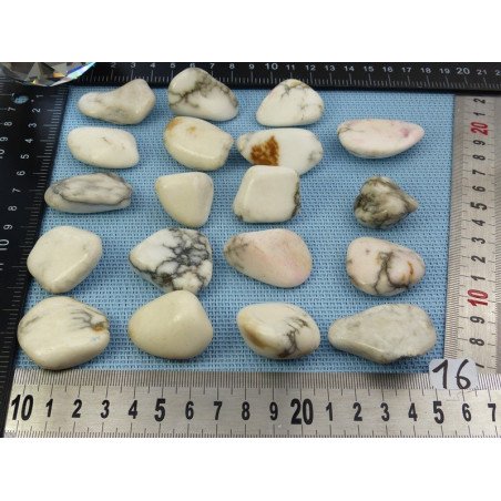 Howlite Veritable Pierre Roulée à l unité de 15 à 20 gr | Minéraux Paubrasil