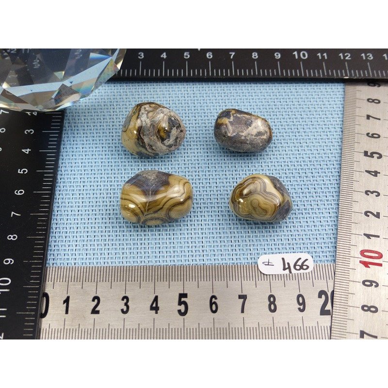 Sphalerite - Schalenblende Lot de 4 Pierres Semi Roulées 88g | Minéraux Paubrasil