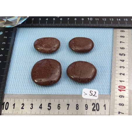 Margarita - Oolite Lot de 4 Pierres Plates 66g | Minéraux Paubrasil