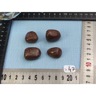 Margarita - Oolite Lot de 4 Pierres Roulées 47g | Minéraux Paubrasil