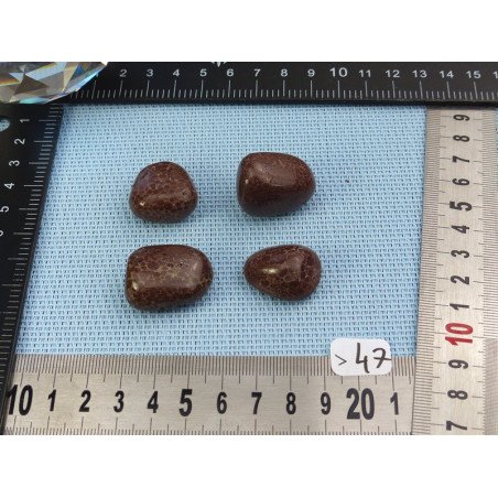 Margarita - Oolite Lot de 4 Pierres Roulées 47g | Minéraux Paubrasil