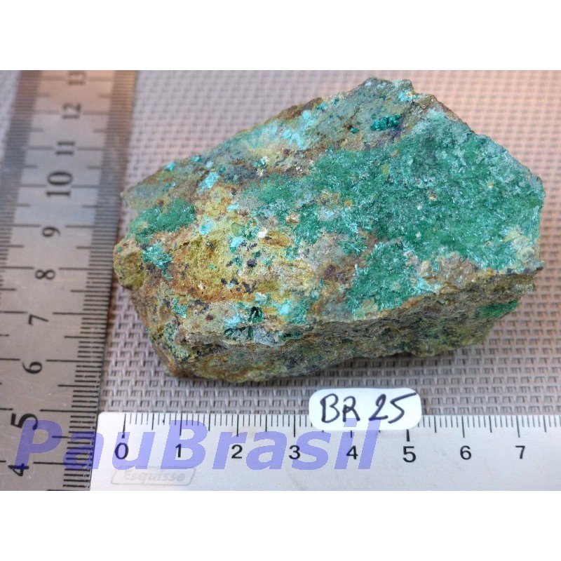 Brochantite du Nevada en pierre brute de 180g