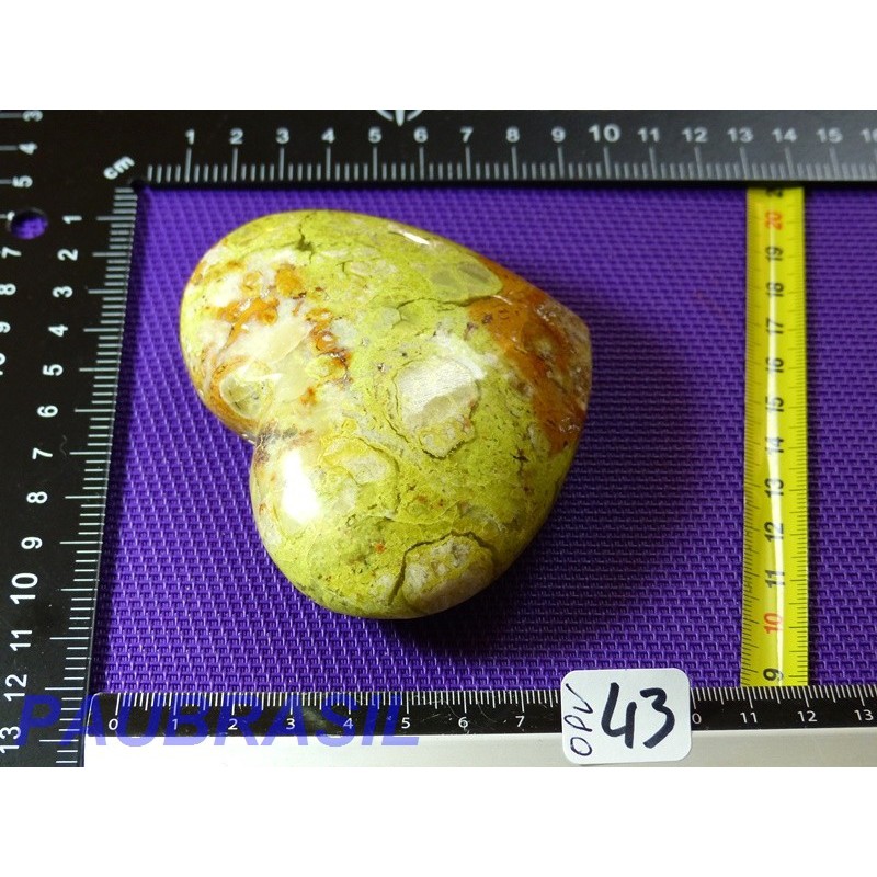 Coeur en Opale Verte Pistache Madagascar 246g