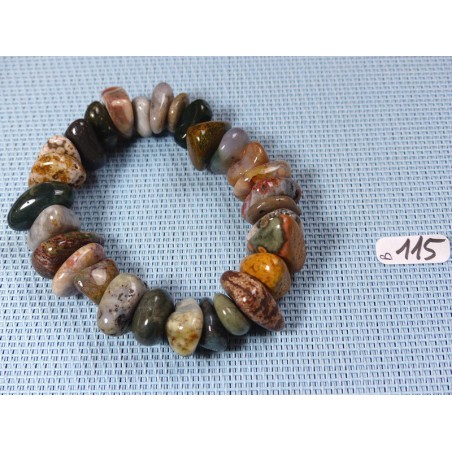 Bracelet baroque XL en Jaspe Orbiculaire Bracelet baroque XL en Jaspe Orbiculaire