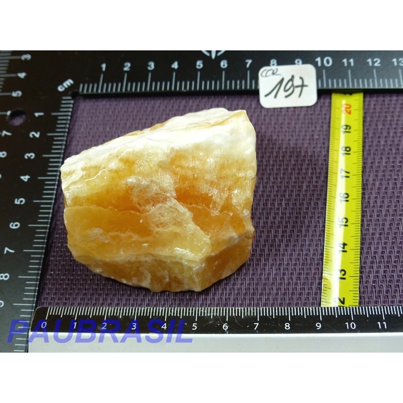 Calcite Orange en Pierre Brute 224gr