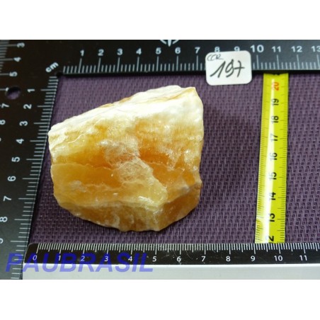 Calcite Orange en Pierre Brute 224gr