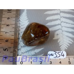 Citrine naturelle fumée pierre roulée 24gr