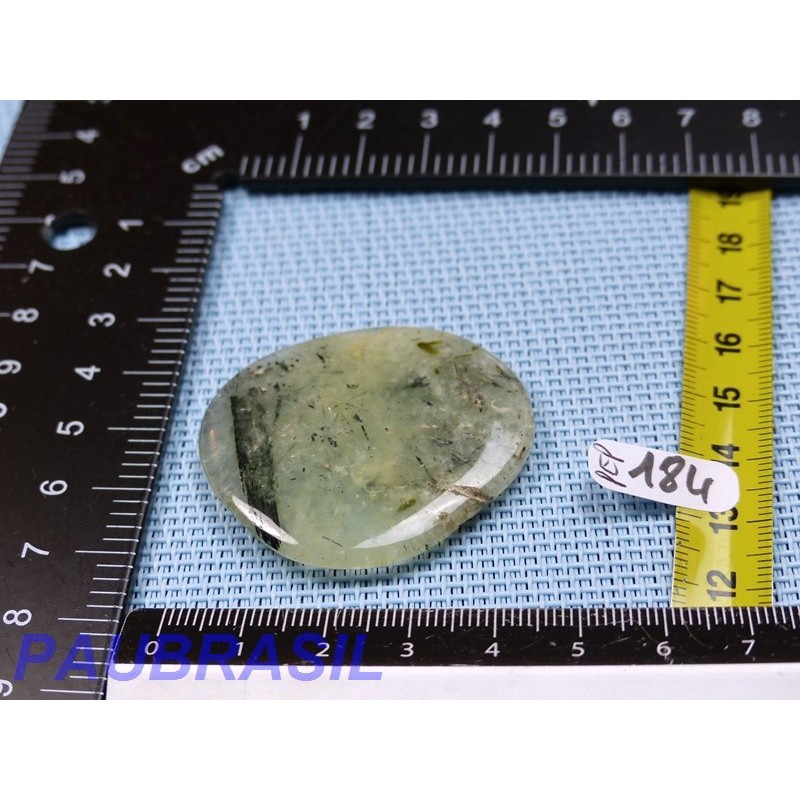 Prehnite épidote pierre plate fine de 17gr