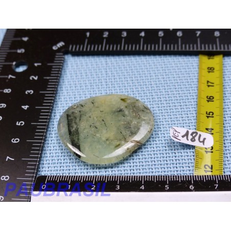 Prehnite épidote pierre plate fine de 17gr Prehnite épidote pierre plate fine de 17gr