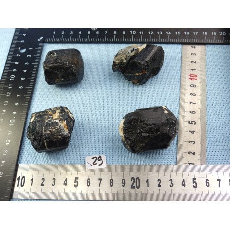 Tourmaline Inde Extra Lot de 4 Pierres Brutes 393g | Minéraux Paubrasil