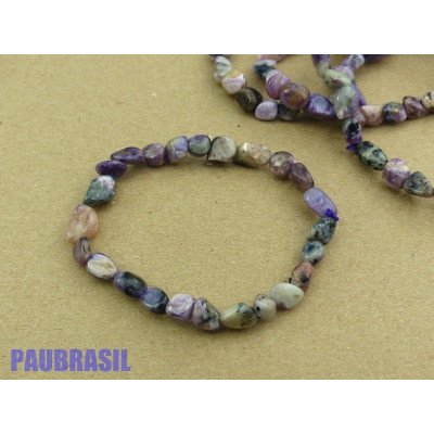 Bracelet Chrysocolle en mini pierres roulées - grains Q Extra