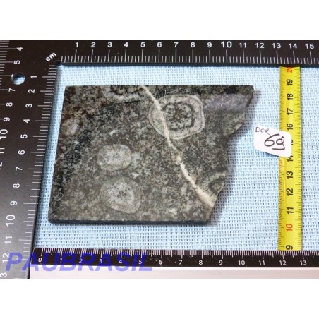 Plaque polie de Diorite orbiculaire de 135gr Rare