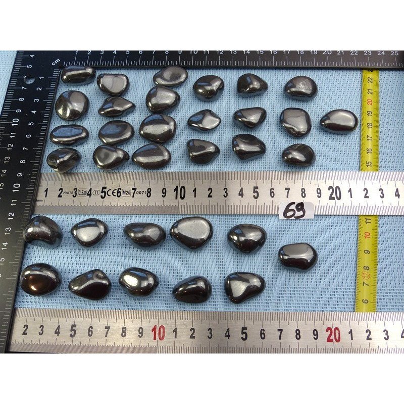 Hematite Pierre Roulée à l unité de 23 à 26 mm | Minéraux Paubrasil