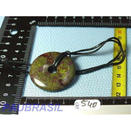 Pi Donut pendentif en Piémontite - Dragon Stone 40mm