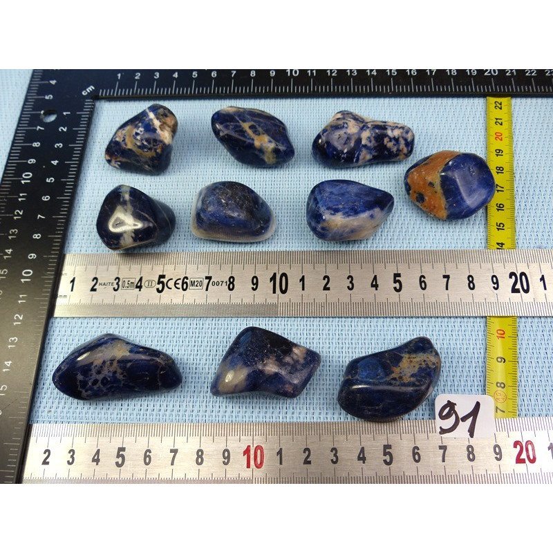 Sodalite Pierre Roulée à l unité de 28 à 33 gr | Minéraux Paubrasil