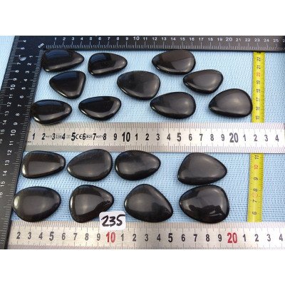 Obsidienne Fumée Q Extra Pierre Plate à l unité de 40 à 45 m | Minéraux Paubrasil