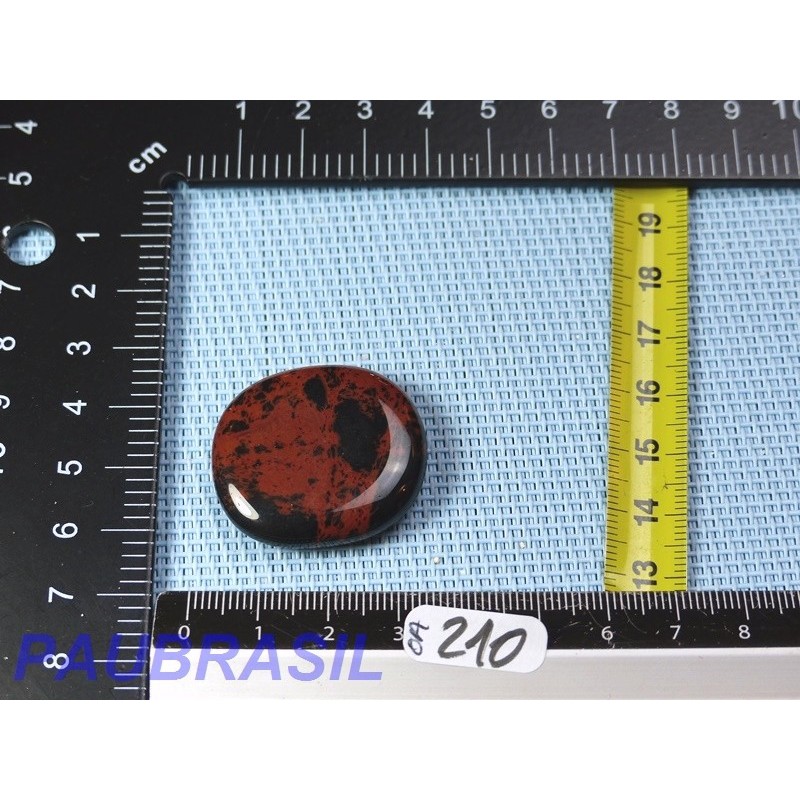 Obsidienne Acajou Mahagony en mini pierre plate 11g