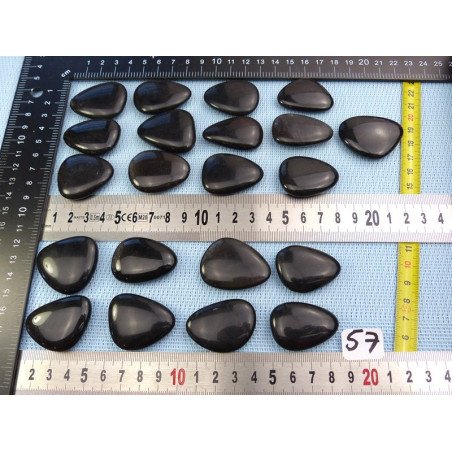 Obsidienne Fumée Q Extra Pierre Plate à l unité de 36 à 40 m | Minéraux Paubrasil