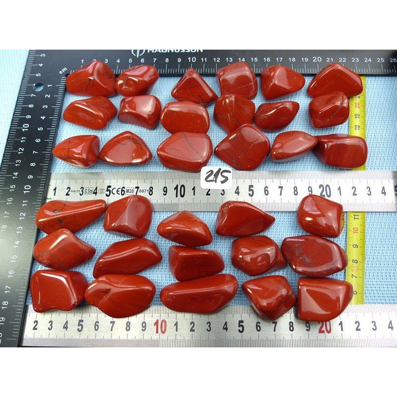Jaspe Rouge Q Extra Afrique du Sud Pierre Roulée à l unité d | Minéraux Paubrasil