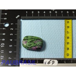 RUBIS ZOISITE en Pierre Plate Rectangulaire Q Extra 13g