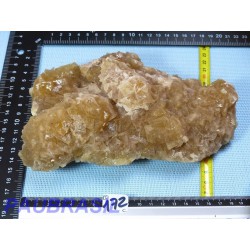 Fluorite fluorine Jaune brute Espagne 1650g Rare